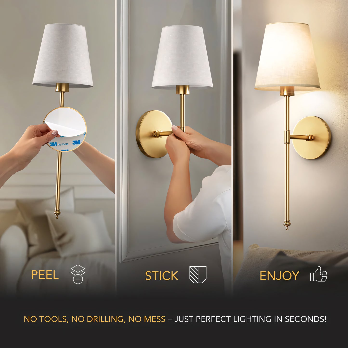 Wireless Wall Sconces™